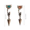 Unique Earbone Nails Heart Pendant Earrings Heart Ear Studs Cool Earrings Alloy Texture Perfect for Daily Wear and Party