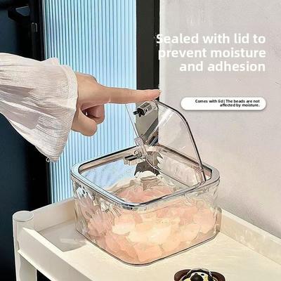 Large Capacity Laundry Detergent Storage Container with Scoop - Durable Plastic Organizer for Pods & Liquids, Press-On Lid