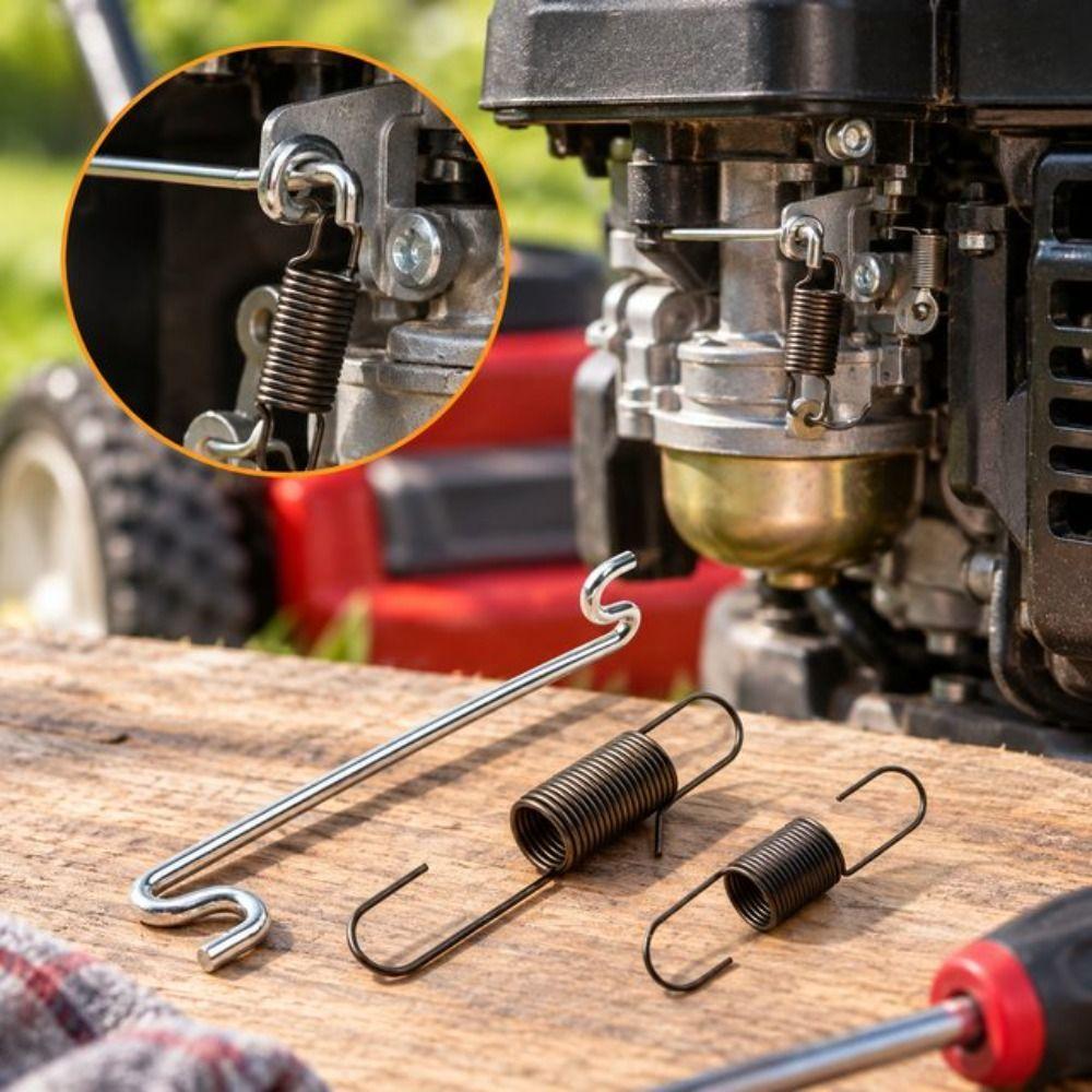 Coiled Spring Carburetor Linkage Set Hooked Ends Carburetor Spring Set Lawn Mower Parts