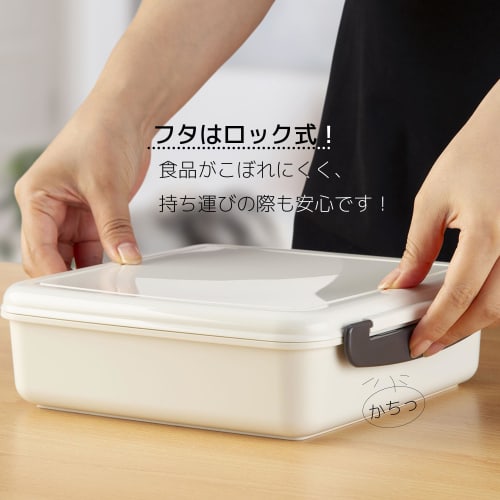 Inomata Chemical Locking Lunch Box (with Inner Box), Made In Japan, 1074