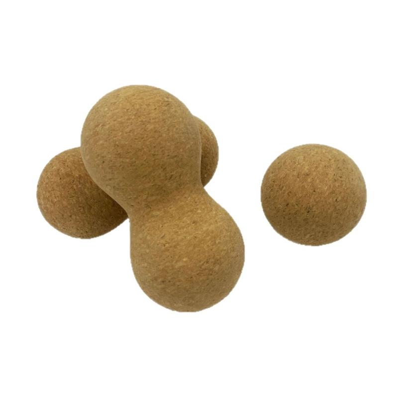Natural Corks Massage Ball Wooden Myofascial Release Tool For Muscle Relaxation and Fitness Enthusiasts
