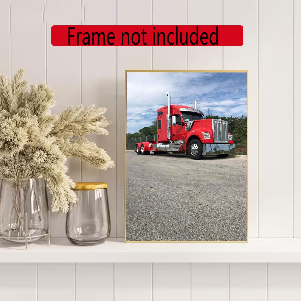 Kenworth 5D Diy Diamond Paintings Mosaic Wall Round Diamond Art Painting Kits Embroidery Crystal Accessories Frameless