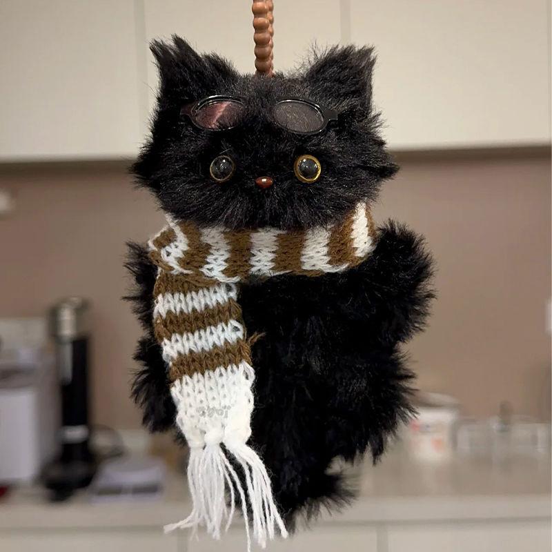 Kawaii Plush Kitten Pendant Handmade Diy Material Package Girls Children Toys Cute Hanging Gift