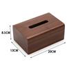Walnut Wood Tissue Box Holder Cover Designer Tissue Storage Boxes Luxury Wooden Napkin Box Modern Rectangular Napkins Case Home