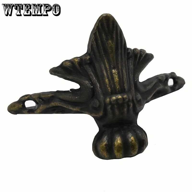 1set Jewelry Box Antique Lock Latch Hinge Handle Box Corner Guard Set for DIY Jewelry Boxes Antique Brass Excludes Jewelry Boxes