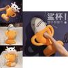 Creative Cow Shape Plush Toy With Shark Cup Design For Kids And Adults