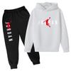 Felpa con Cappuccio per Bambini Lettere da Basket Pullover 3-12 Anni Giacca Felpa+Pantaloni Ragazzo Ragazza Neonato Abbigliamento Jogging Tempo Libero Moda Marca Set
