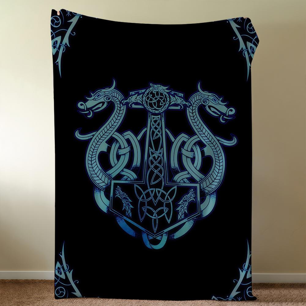 V-VegvisirS-ES V-VikingS-ES Fashion Blanket Throw Super Cosy Plush Living Room Sofa Couch Childish Birthday Gifts