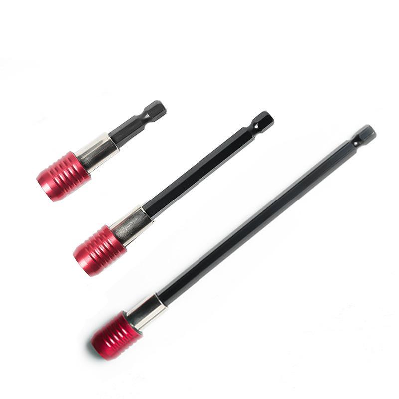 1/3Pcs 300Mm Self-Locking Extension Rodred Extended Hexagonal Handle Quick Release Connecting Bar Screwdriver Extension Tool