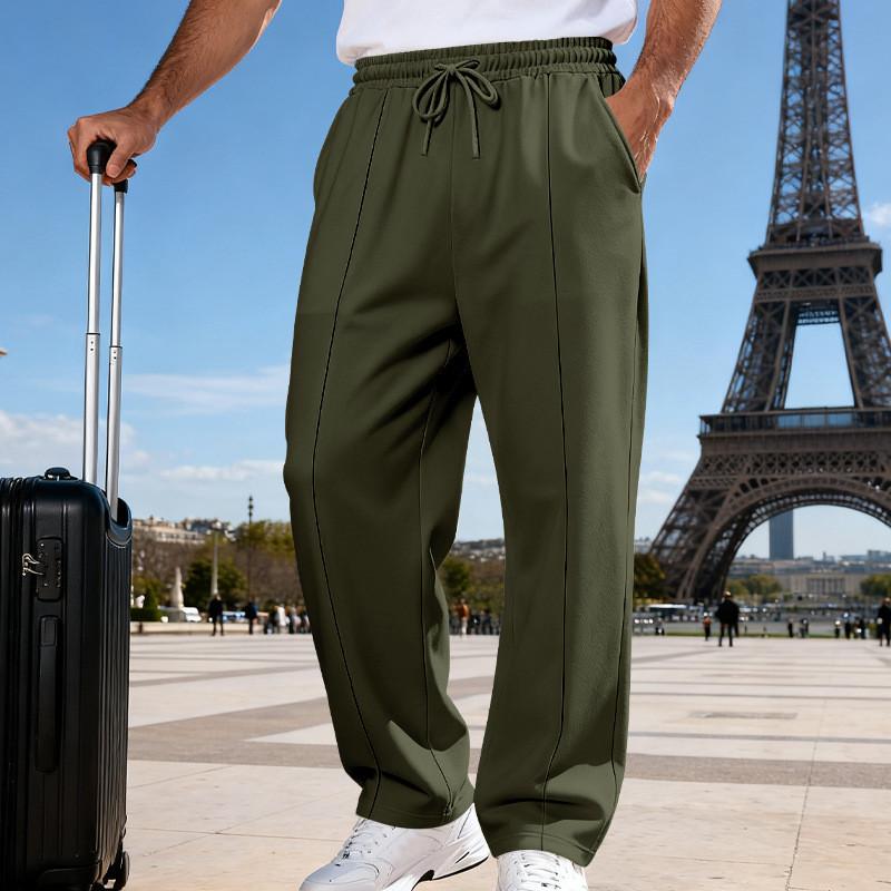 Mens Casual Sports Pants With Noniron Fabric For Daily Wear And Active Lifestyle