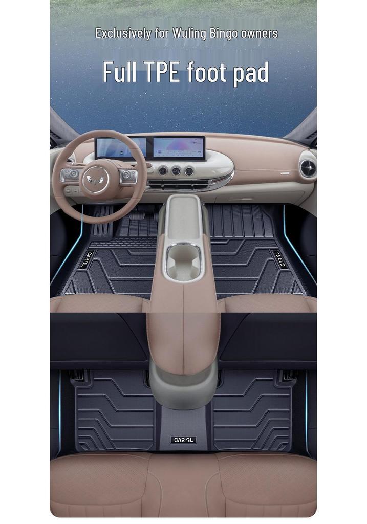 Compatible TPE Floor Mats for 25 Wuling Bingo Models - Custom Fit & Safe Design.