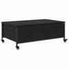 Coffee Table Black Oak Effect 91 x 55 x 32 cm Engineered Wood