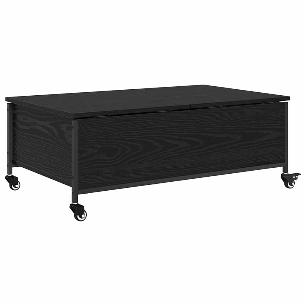 Coffee Table Black Oak Effect 91 x 55 x 32 cm Engineered Wood