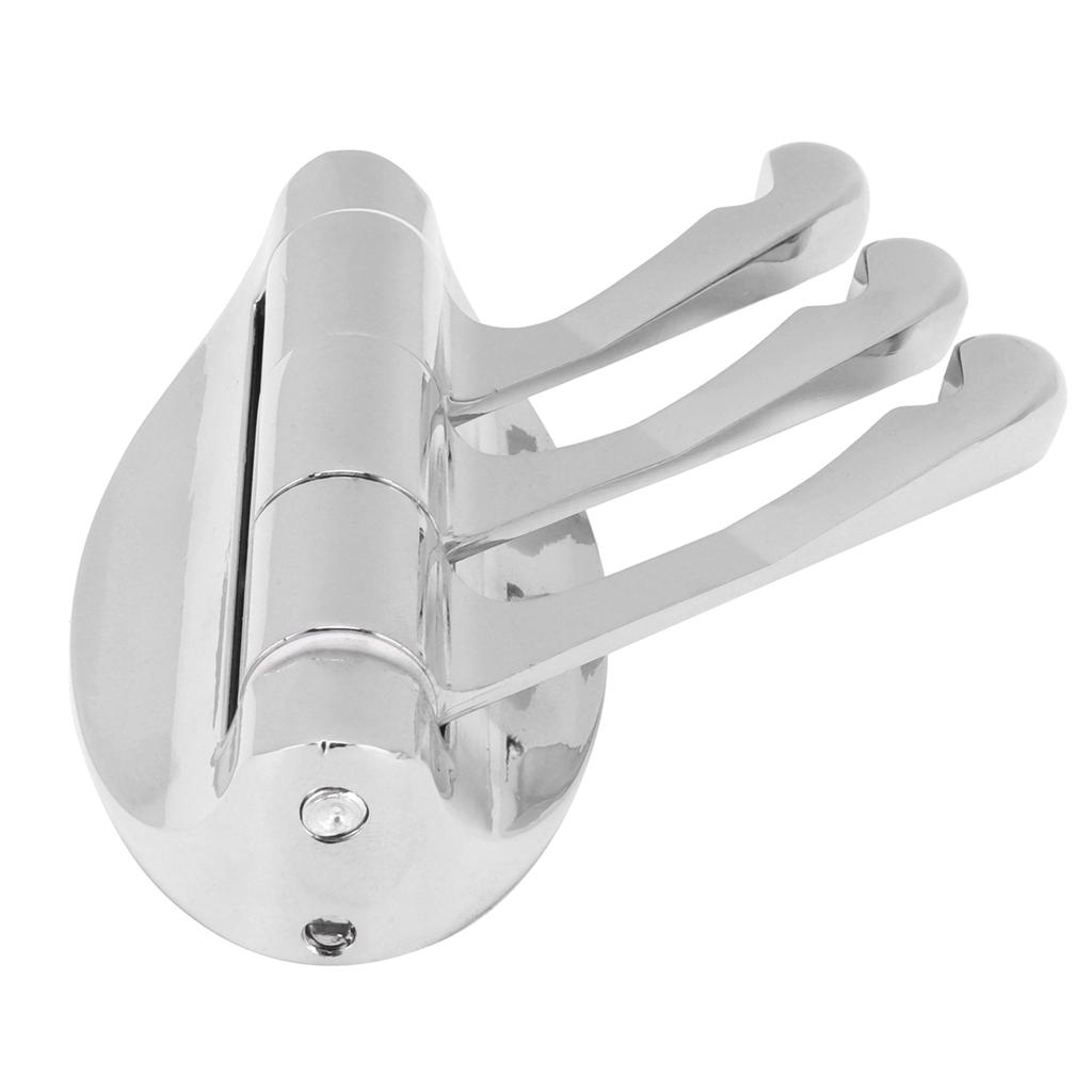 Clothes Hook Wall Mount 180 Degree Foldable Coat Hook Hanger for Home Bathroom Bedroom(ChromePlate )