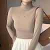 Knitted Half-turtleneck Pullovers Women Bottom Shirts Sweater Jumper Elegant Fashion Long-sleeved Tops Knitwear
