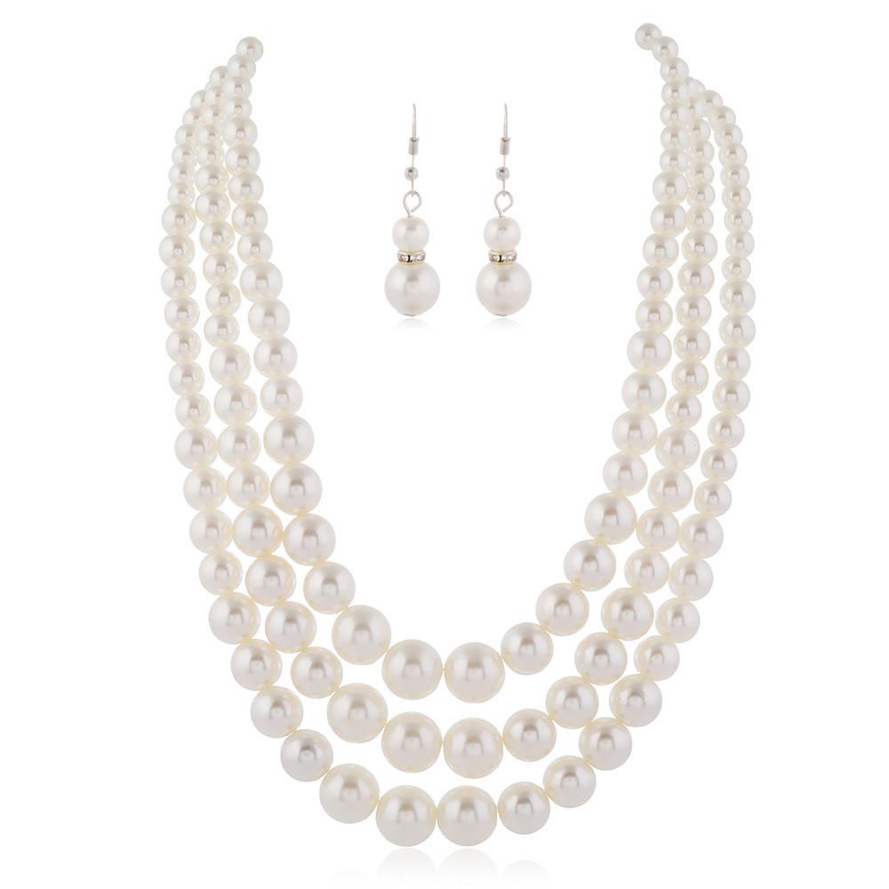 Pearl Women Necklace Fashion Jewelry Alloy Pendant For Casual Decoration Wear