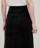 Musinsa Standard Woman Women'S Corduroy Midi Skirt [Black]
