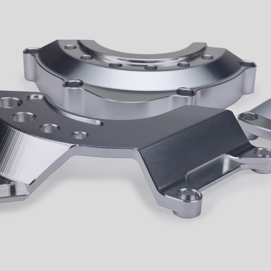 Motorcycle Engine Cover Engine Slider Engine Guard Fits Kawasaki Z900 Z900RS Z900RSCAFE All Models (Silver)