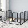6pcs 23.6inches Metal Dog Playpen, Pet Enclosure for Dogs/Rabbits/Pet Pig/Ducks, Non-Slip Outdoor Yard Pet Enclosure