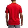 adidas T Shirts Men's Red Crew Neck Moderate Straight Fit GE4111