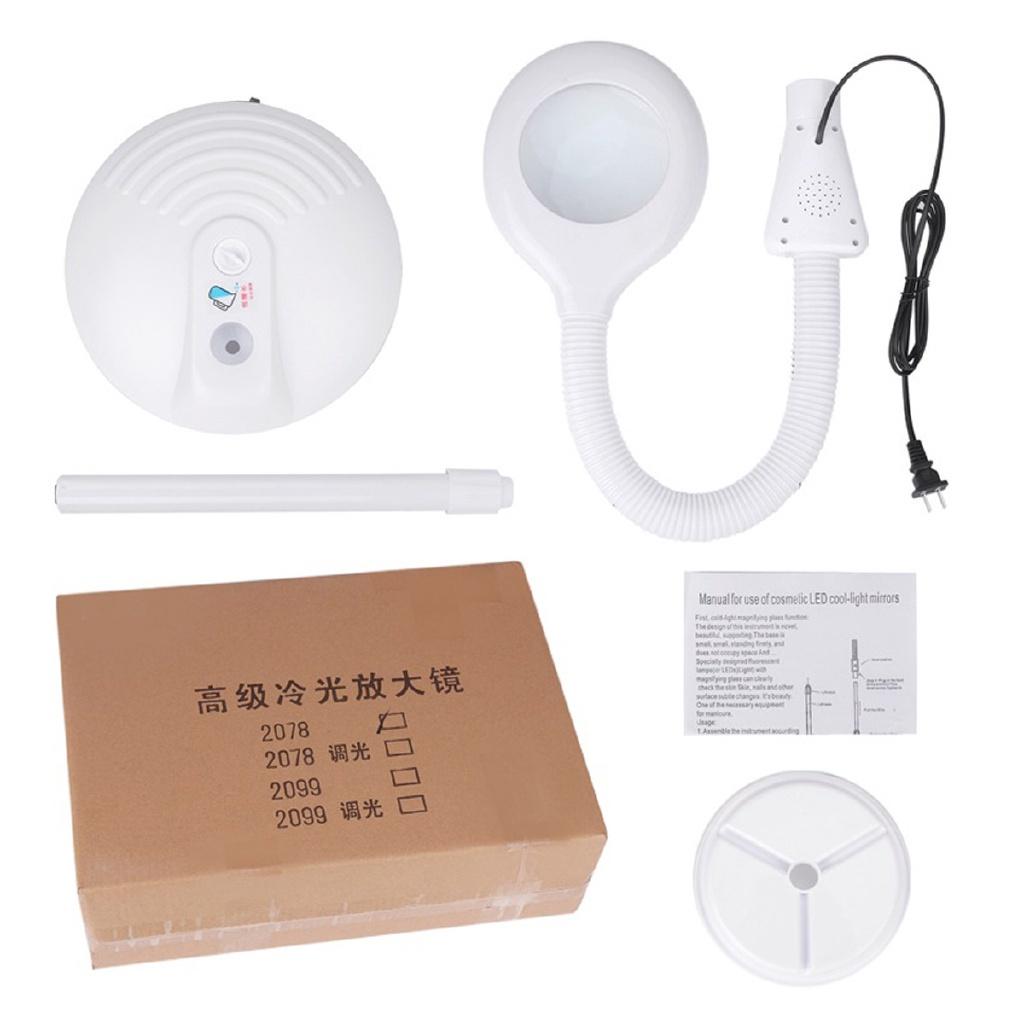 Magnifier Glass Len Facial Light for Beauty Salon Nail Tattoo New Pro 16X Diopter LED Magnifying Floor Stand Lamp