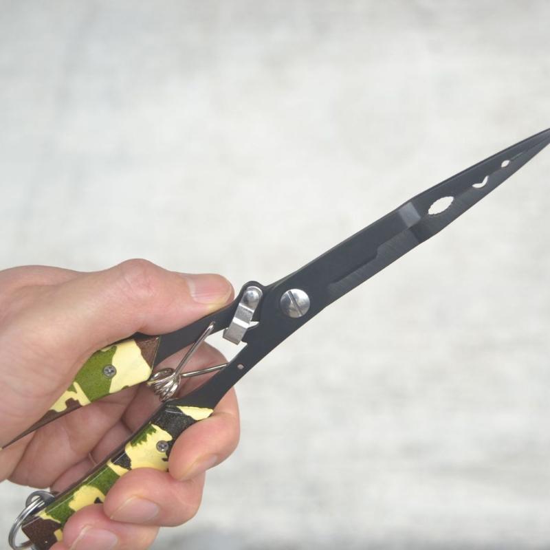 Alicate Multifuncional de Aço SS420 para Pesca, Pegador de Lábios, Cortador de Linha