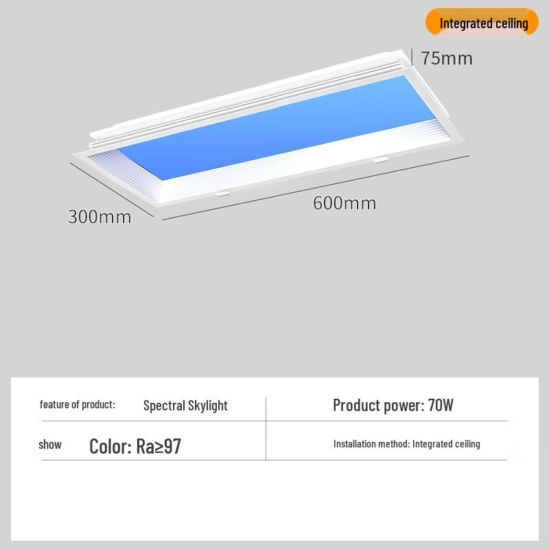 Shengbai Integrated Ceiling LED Smart Kitchen Sky Light