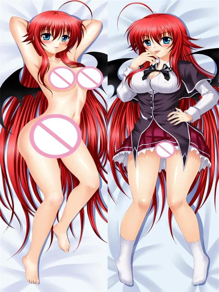 Anime High School DxD Sexy Girl Rias Gremory Himejima Akeno Irina Shidou Dakimakura Povlak na tělový polštář Polštář na objímání těla
