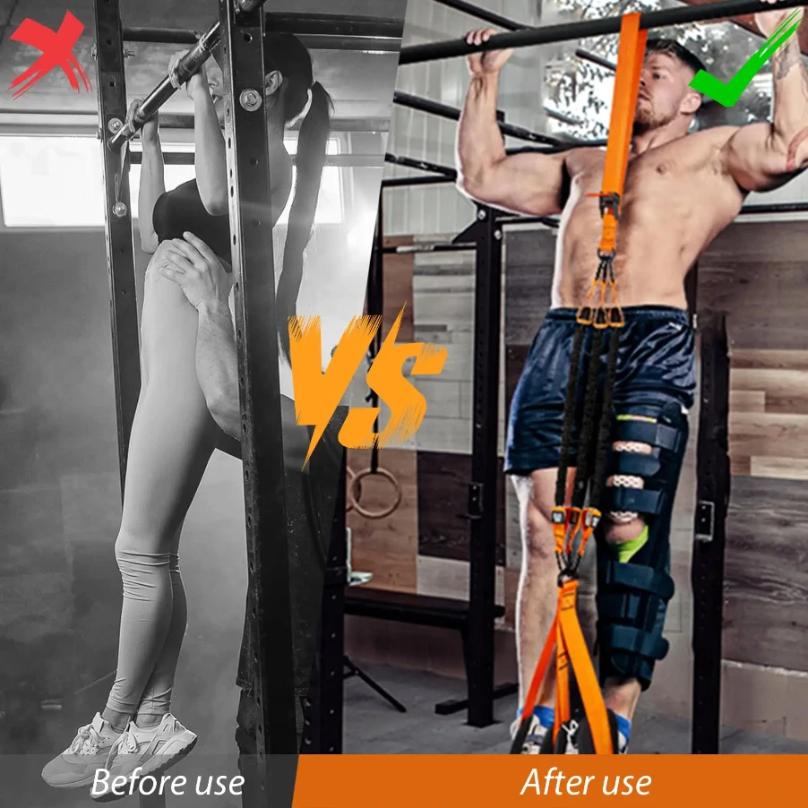 Fasce di Assistenza per Trazioni Heavy Duty per Allenamento della Forza Fasce con Supporto per Ginocchia per Assistenza Trazioni Banda Elastica Resistente Durevole