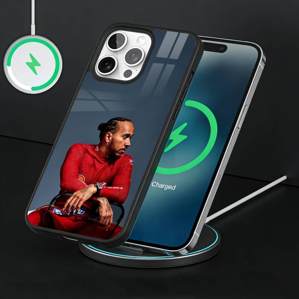 44 L-Lewis H-Hamilton-S Phone Case For iPhone17,16,15,14,13 Plus,Pro Max Magnetic For Magsafe Wireless Charging