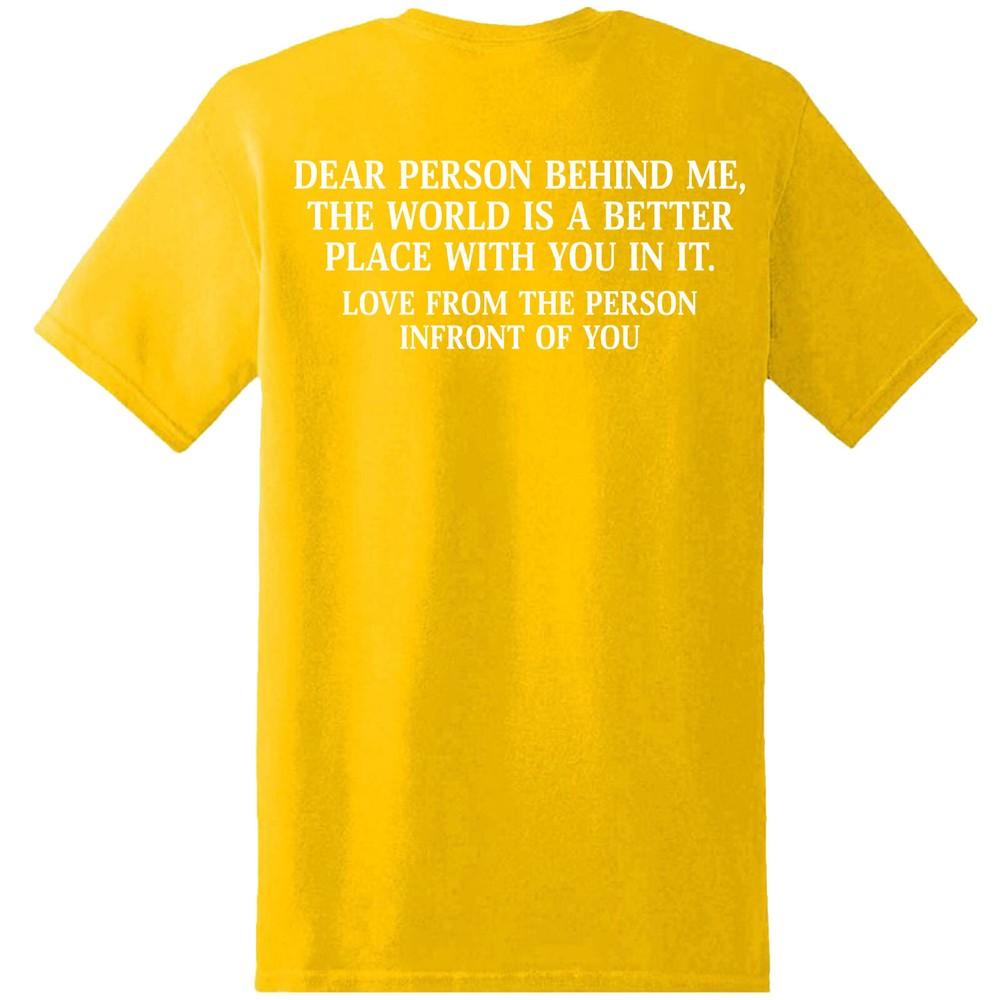Dear Person Behind Me Unisextal Health Awareness End The Stigma Tshirt Mha