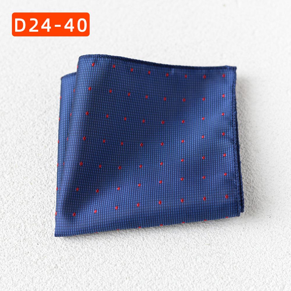 Striped Polyester Silk Pocket Square for Wedding or Business