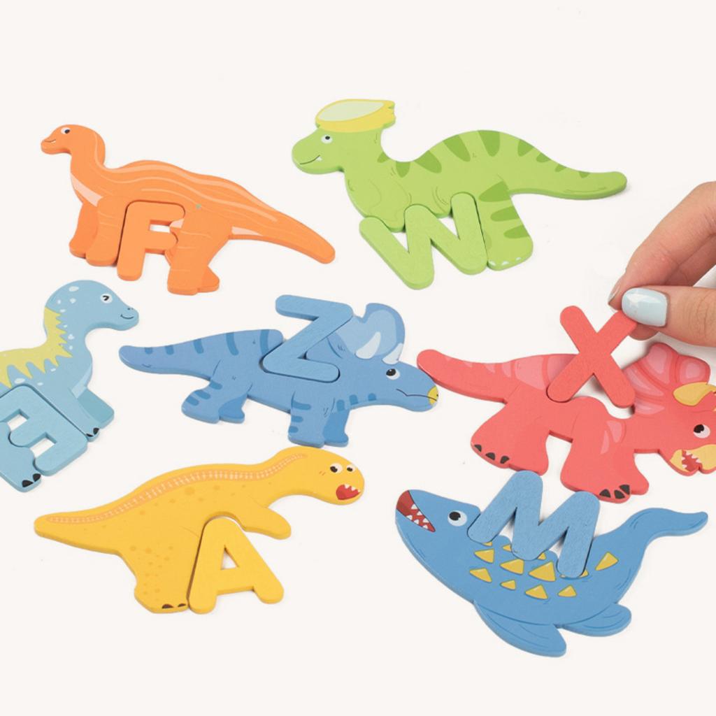 Dinosaur Letter Matching Toys, Children's Educational Toys, Early Education Learning Letters, Cultivating Early Language