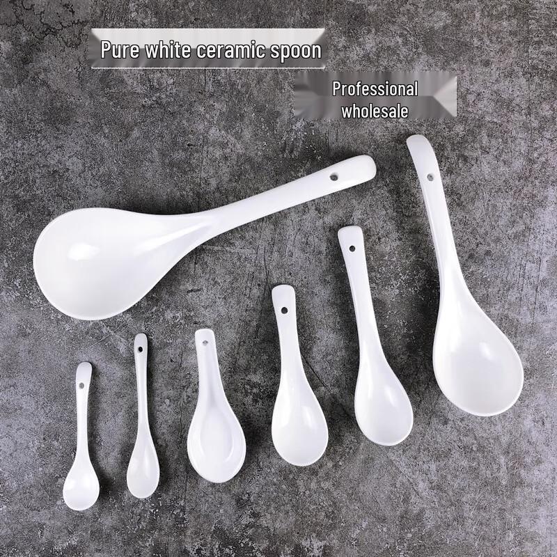 Ceramic Small Soup Spoons
