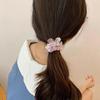 Fashionable Fabric Shell Pearls Hair Rope Adds A Touch Of Styles To Any Hairstyle Hair Accessories For Different Ages