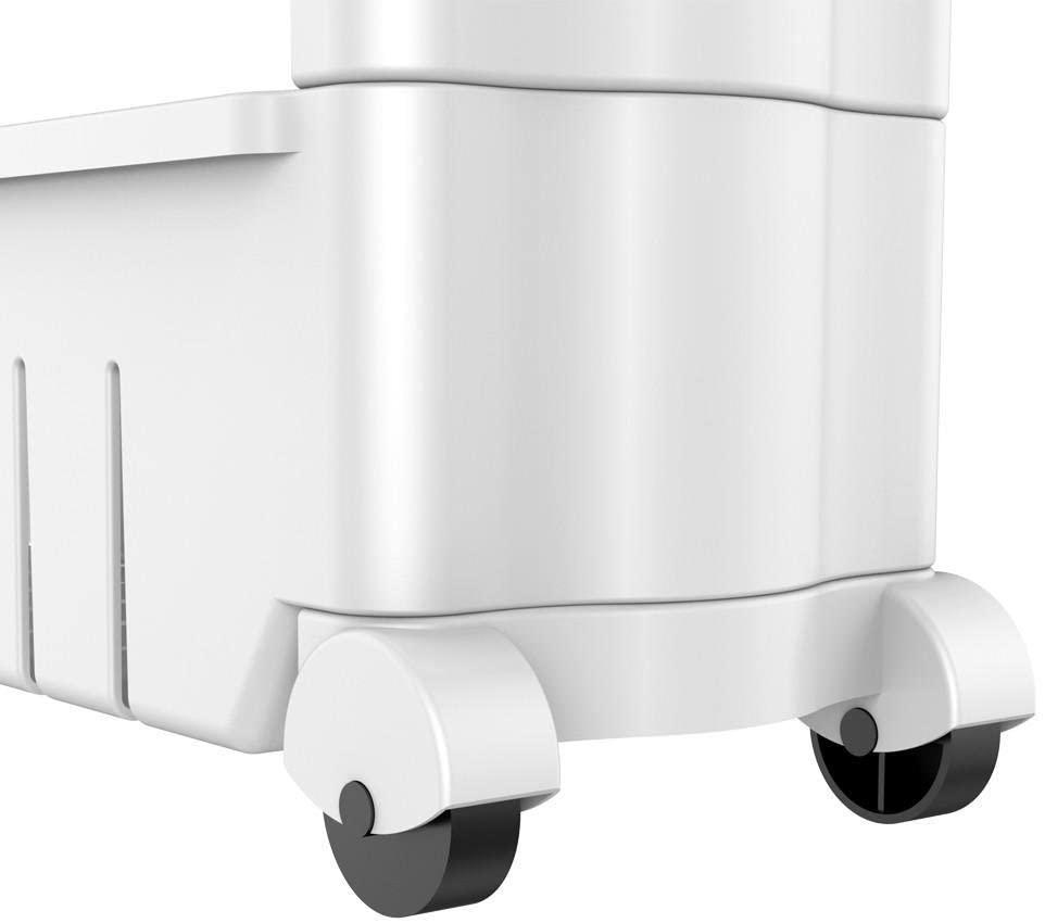 Osmera White Kitchen And Bathroom Shelf, 4 Levels