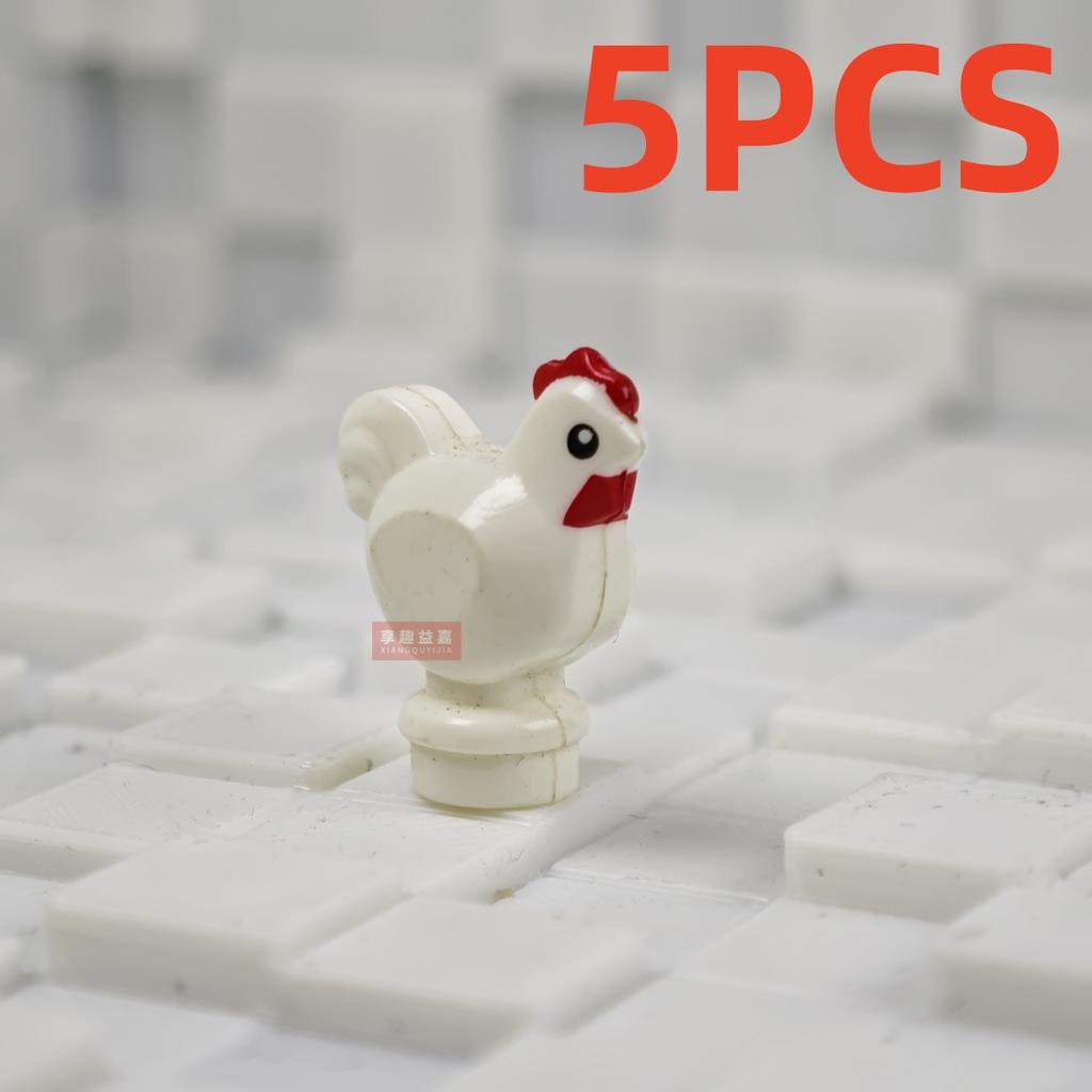 MOC City Animal Building Block Figures Eagle Owl Panda Parrot Seagull Penguin Zoo Fram Horse Pig Accessories Bricks Toy Gift