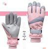 USB Heated Ski Gloves: Waterproof, Touchscreen-Compatible, Non-Slip, Thick Winter Warmth.