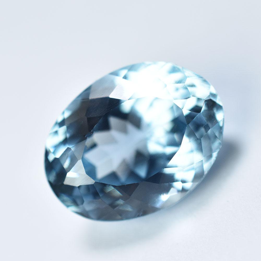 Natural Blue Sapphire Loose Gemstone 10.9 Ct Lite September Birthstone for Gem Collections