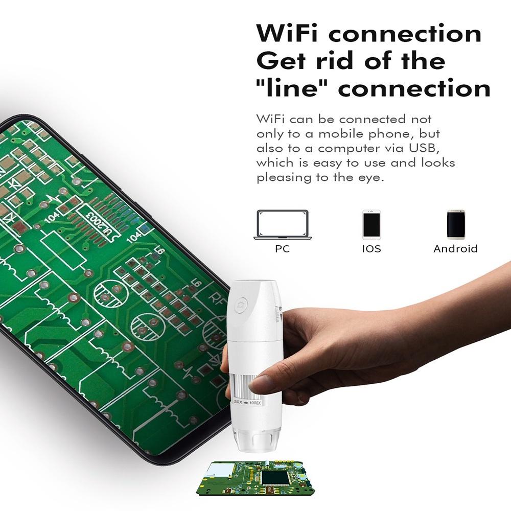 1080P Digital Microscope WiFi Inskam 316 Mobile USB Microscope Camera Solid Tube Frame Switch for Computer