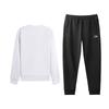 Li Ning Versatile Fashion Printed Classic Crew Neck Sweatshirt Comfortable Long Pants Casual Sports Suit Men Sweatsuit AWDVH37-6+AKLVC89-1