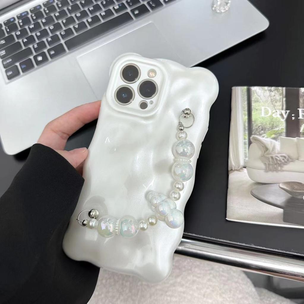 Super fairy cloud chain suitable for iPhone16Pro max Apple 17 mobile phone case 15 women 14 bubble case anti-drop