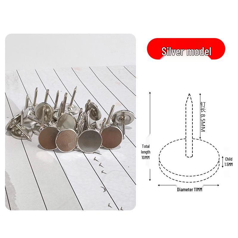 Декоративные кнопки-гвоздики с плоской шляпкой для пробковых досок и фотостен