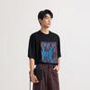CROQUIS Men's H-Shape Crew Neck Loose Fit Short Sleeve T-Shirt