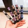 Stone Hair Clips Flower Hairclip Braided Hair Clips Rhinestone Hair Clips Hairpin Duckbill Clip