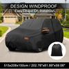 Motoforti Car Cover Outdoor Waterproof Sun Rain Hail Protection with Left Side Door Zipper 210D-PU for Lincoln Aviator