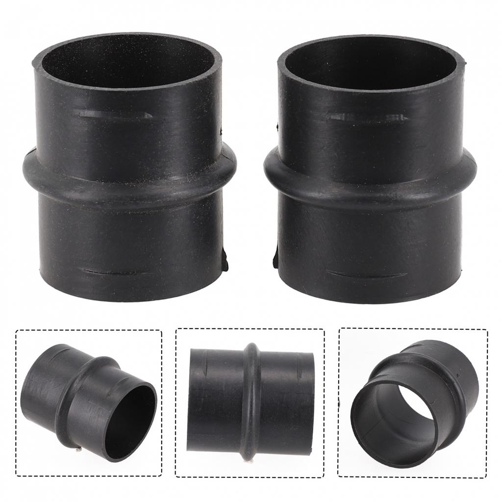 1.96\" Duct Joiner Connector 2* 2Pc 2Pcs 50mm Black