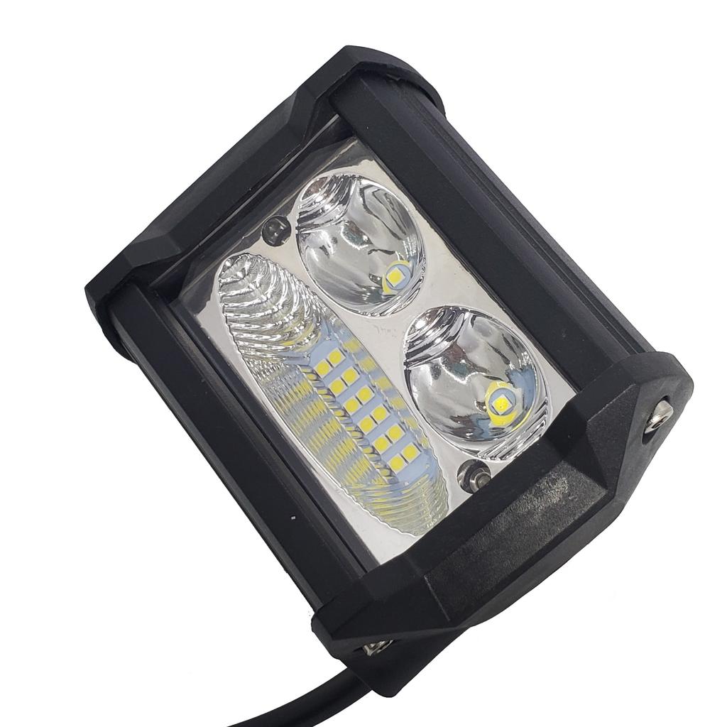 Motorcycle Spot Light 21W Square Off Road Work For Car Truck ATV SUV Auxiliary Lamp