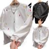 Autumn Arrival Men's High-End War Horse Embroidery Hoodie - Trendy, Versatile Round Neck Top