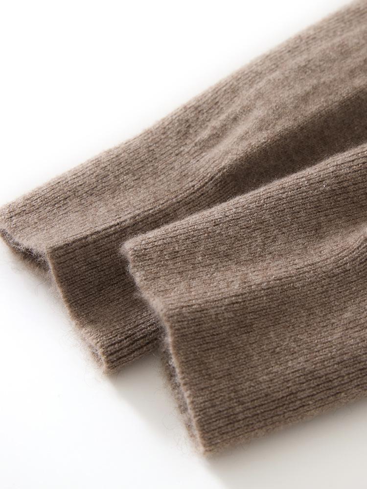 100% Čistý Kašmír Zeštíhlující Dámské Vlněné Legíny - Vysoká Elasticita, Pletené Teplo